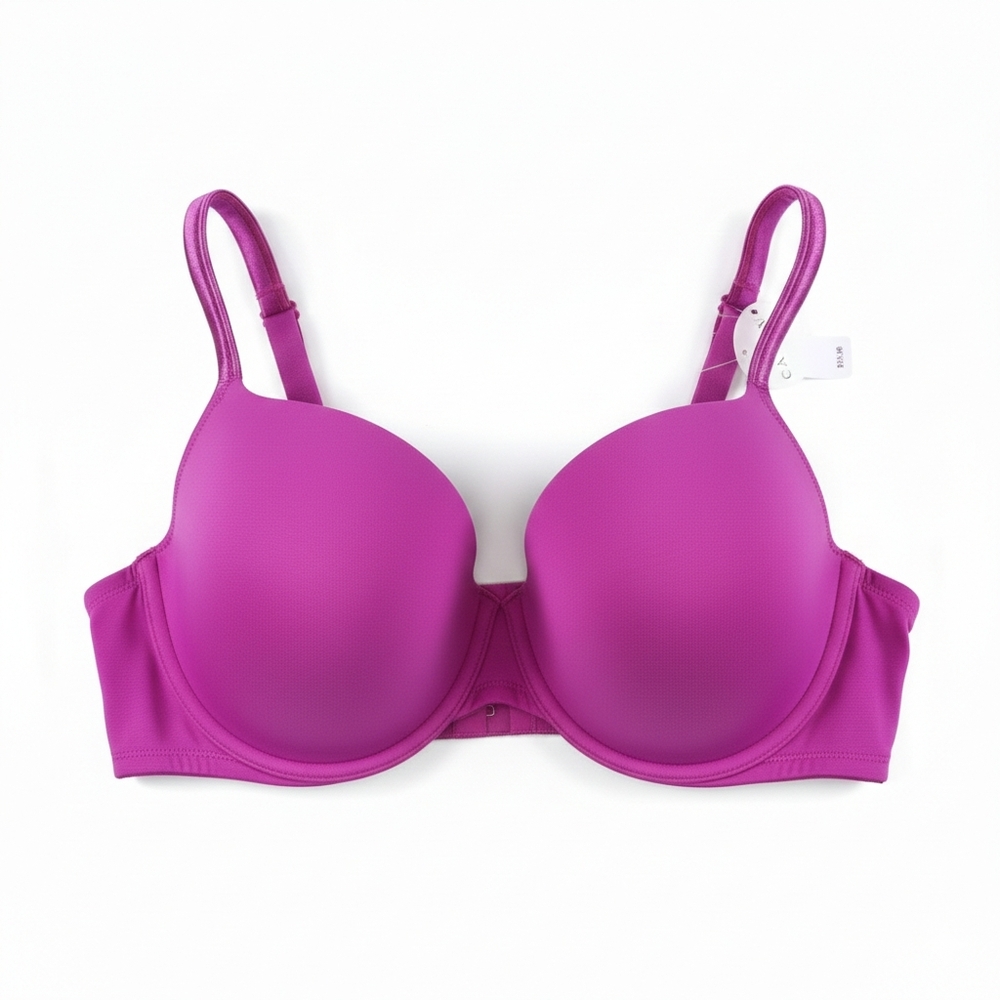 Cacique Cotton Lightly Lined Full Coverage Bra 44D Pink NWT